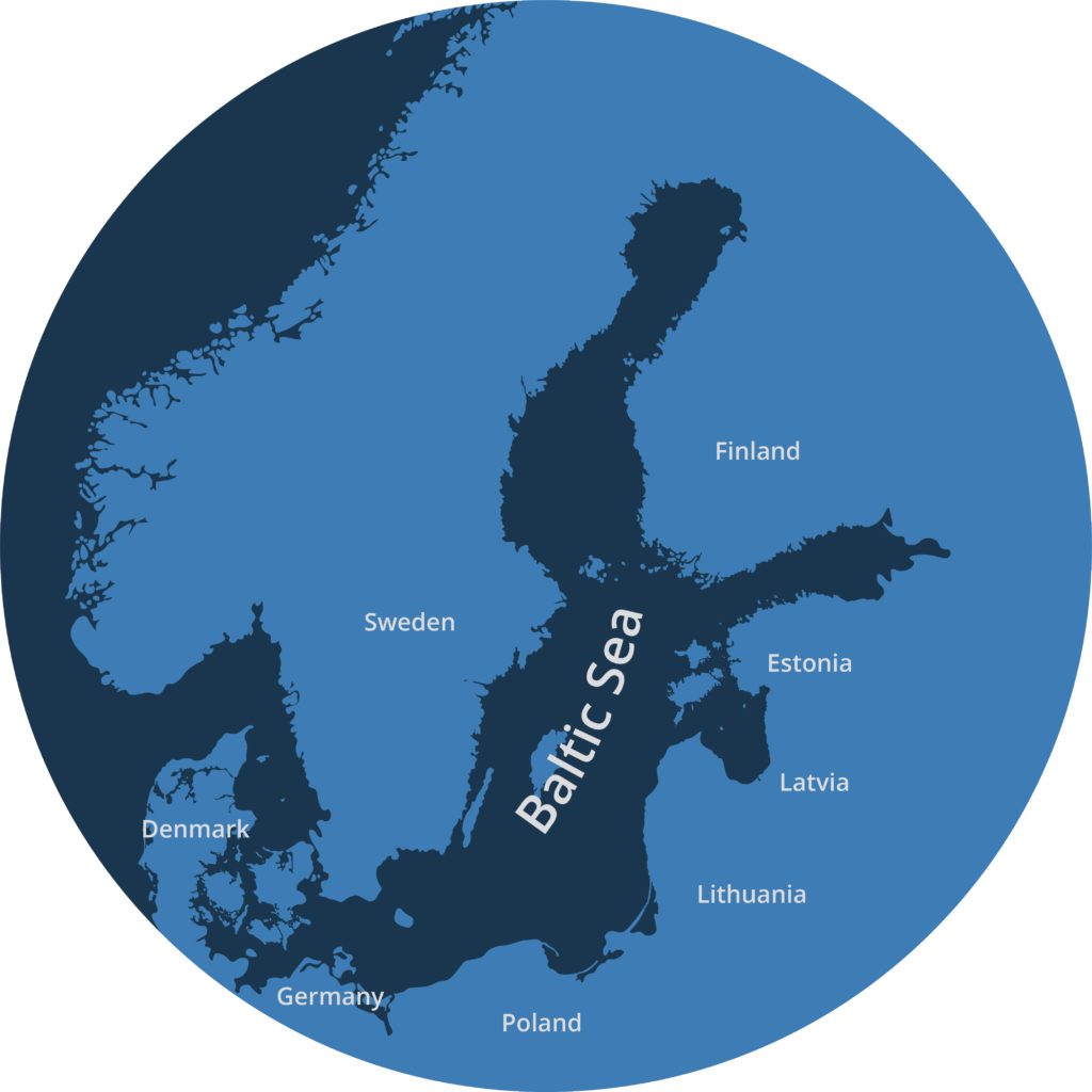 world map baltic sea